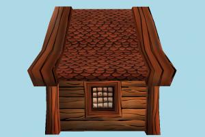 Cottage hut, cottage, shanty, shack, small, house, home, farm, country, cartoon