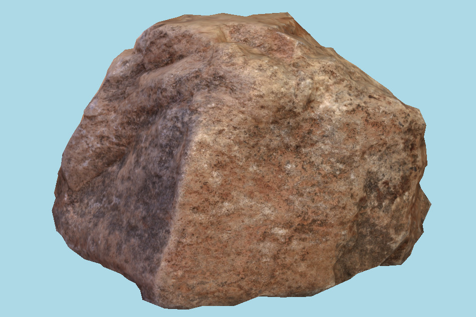 Boulder Stone 3d model