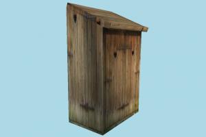 Cabin cabinet, cabin, summer, small, house, build, wooden, beach, structure, lowpoly