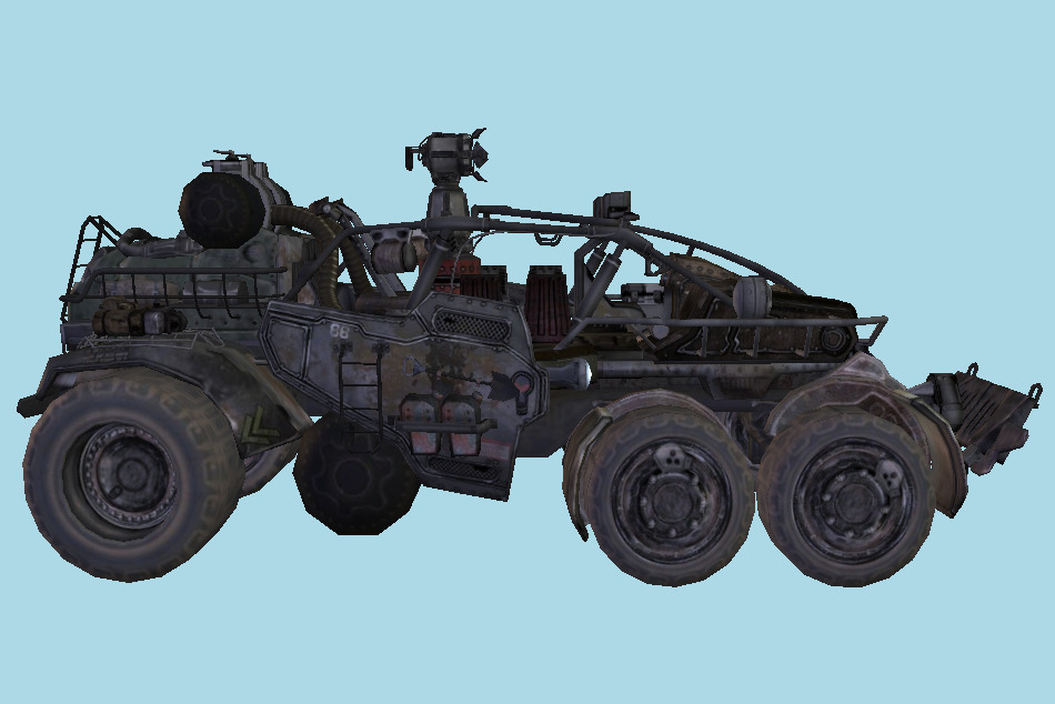 Sci-Fi Fighting Vehicle 3d model