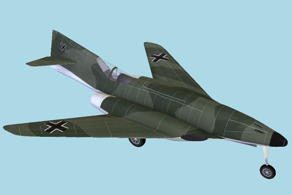 Messerschmidt Me 262 HG III Warplane 3d model