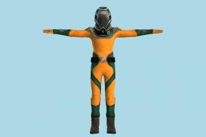 Diver diver, astronaut, spaceman, marine, fishing, male, man, people, human, character