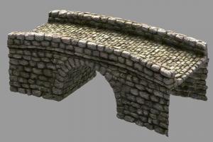 Creek Bridge unique, vr, rural, pavement, environment