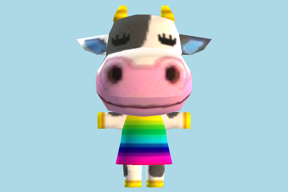 Animal Crossing: City Folk Cows 3d model