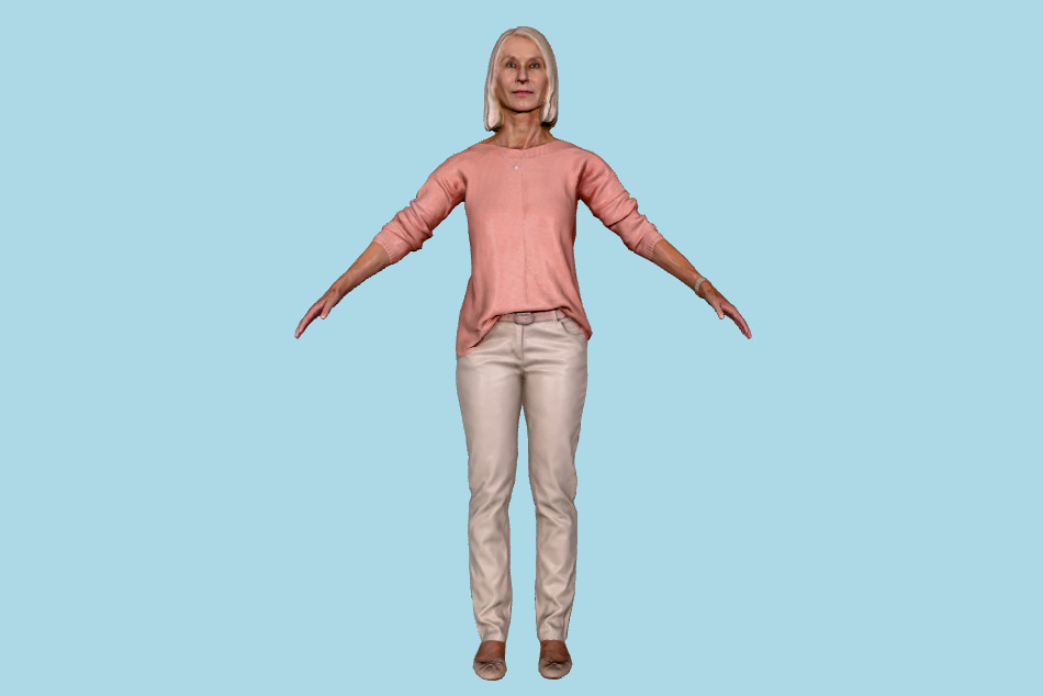 Beatrice Casual Female 3d model