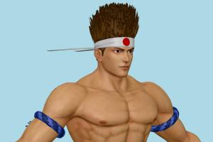 Joe King-of-Fighters, kof, man, male, people, human, xna, characters, rigged