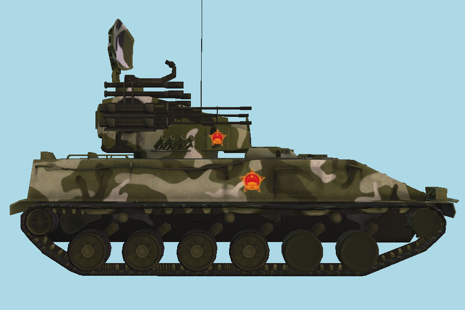 Iron Dove : PGZ-95-AA Tank 3d model