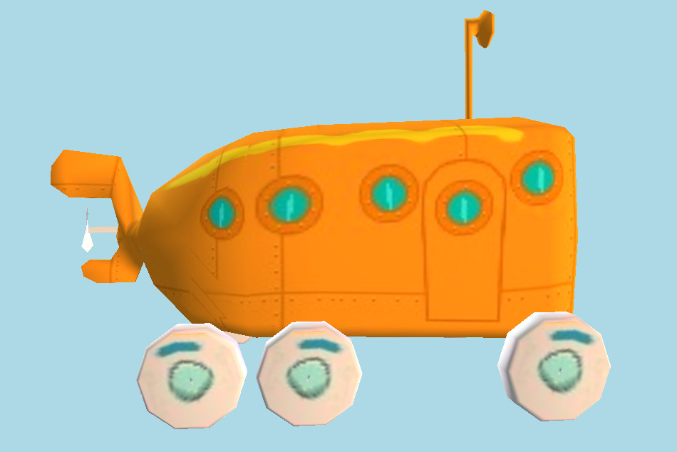 SpongeBob SquarePants: Revenge of the Flying Dutchman Bus 3d model
