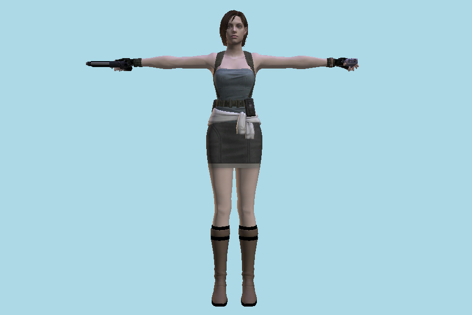 Resident Evil: The Umbrella Chronicles - Jill Valentine 3d model