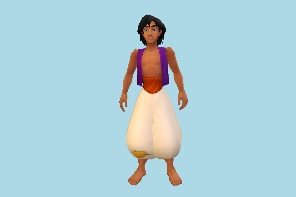 Aladdin Animated 3d model