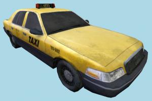 Taxi Car taxi, car, vehicle, truck, carriage, transport, transit, metro, low-poly