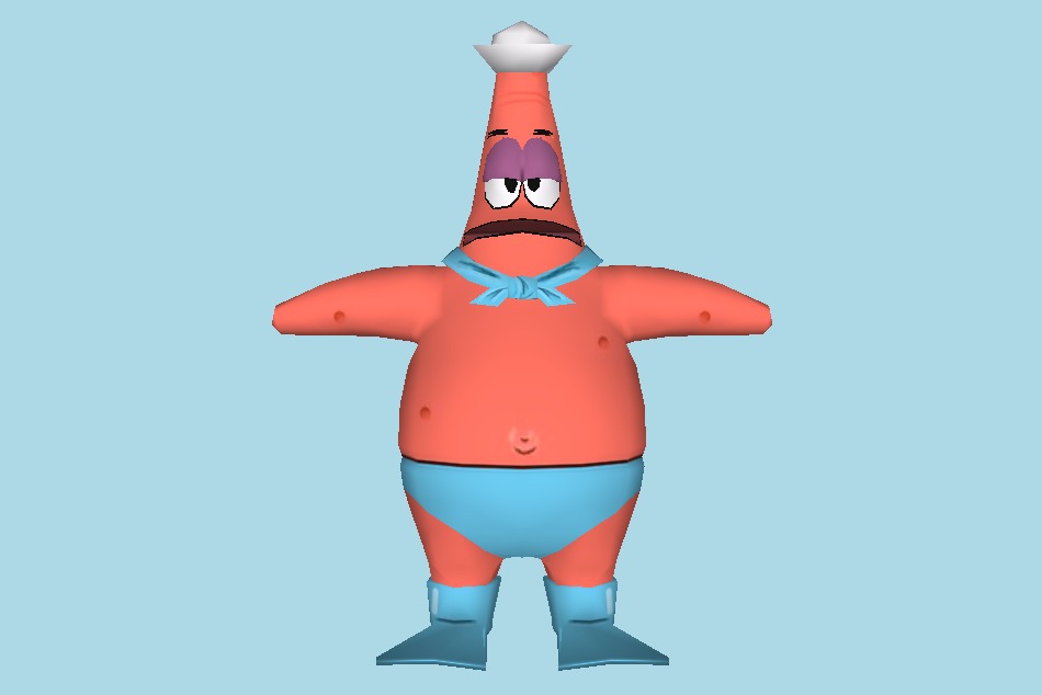 Wii Nicktoons: Attack of the Toybots Barnacle Boy Patrick 3d model