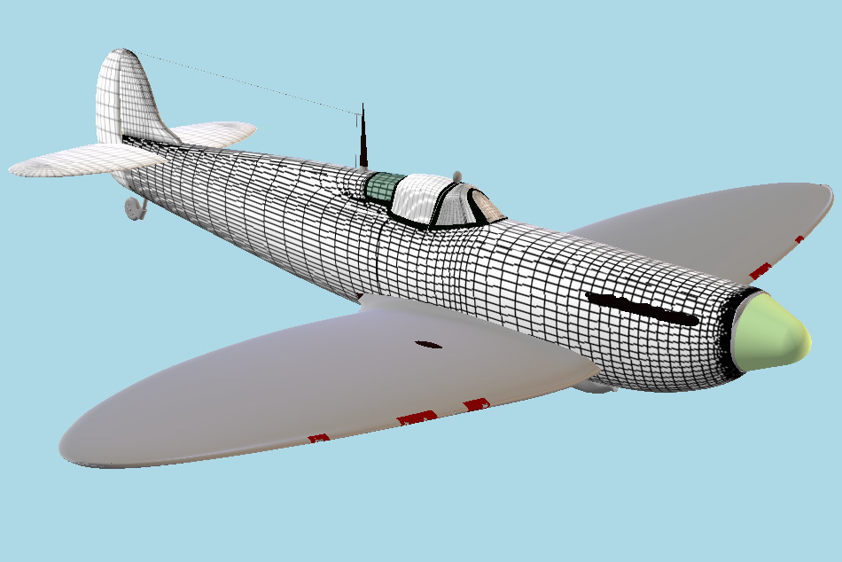 Spitfires Aircraft 3d model