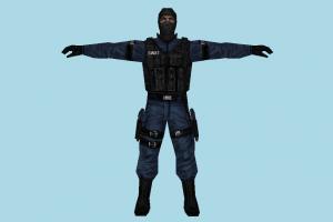 Soilder army-man, soilder, army, diver, man, male, people, human, character, lowpoly