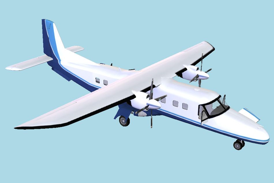 Dornier Do 228 Airplane 3d model