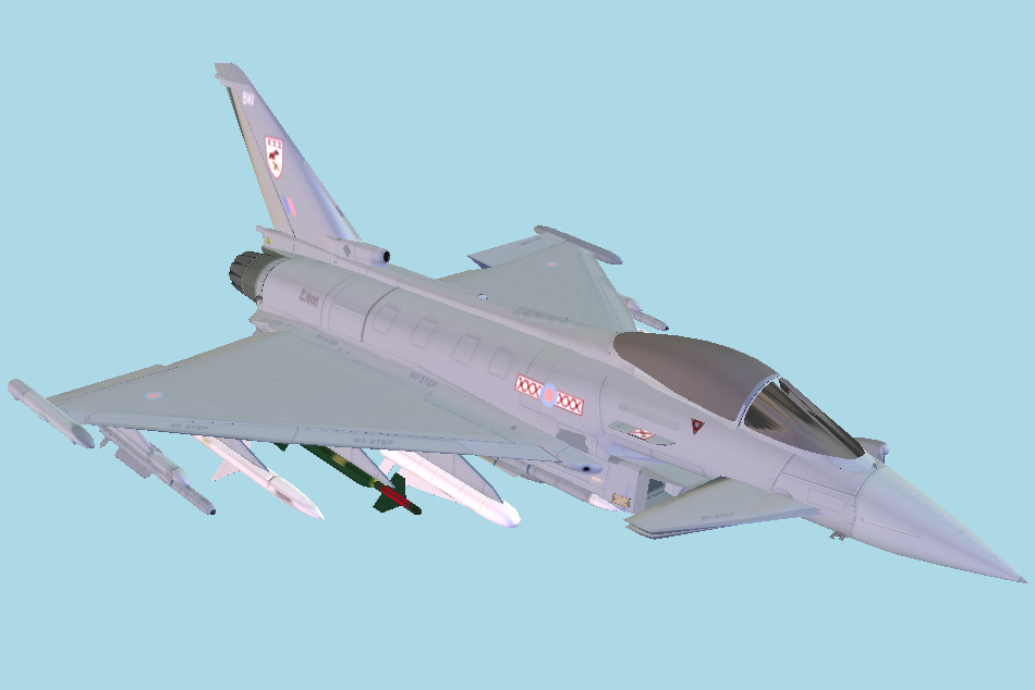 UK Eurofighter Typhoon 3d model