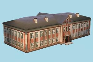 Hotel hotel, house, home, building, build, apartment, flat, residence, domicile, structure, papertoy, lowpoly