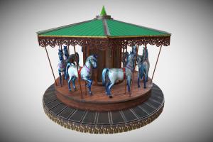 Carousel Horses fair, carousel, unwrap, game, pbr, horse
