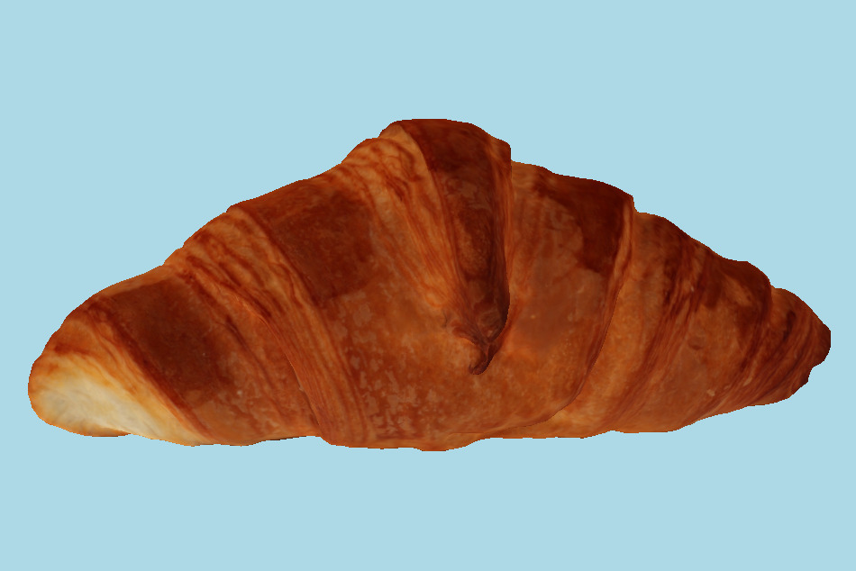 French Croissant 3d model