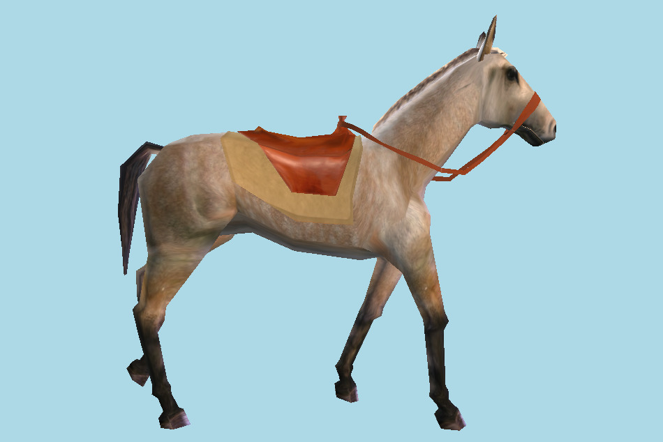 Zerkalo Horse 3d model