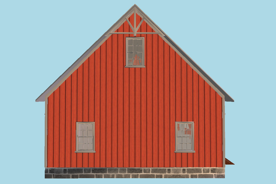 Barn House 3d model