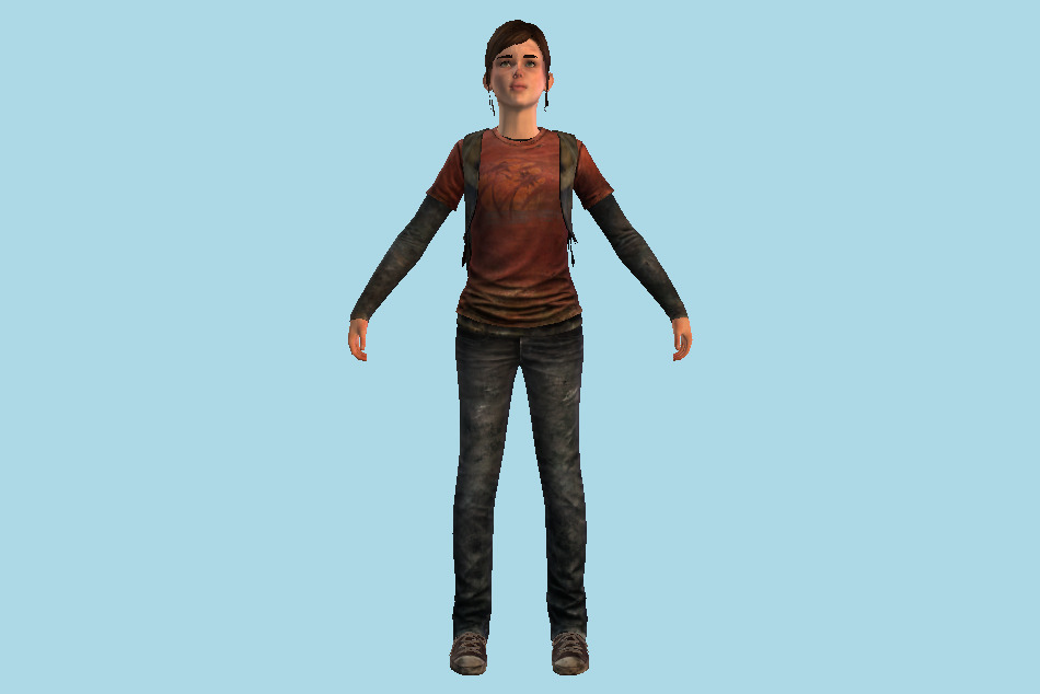 The Last Of Us - Ellie Girl 3d model