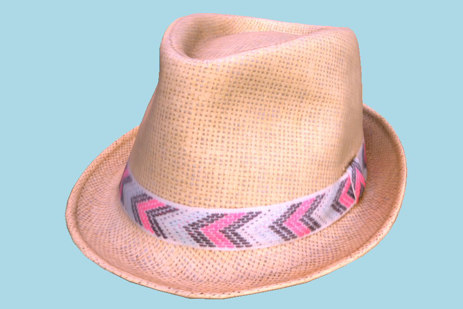 Straw Hat Ibiza 3d model