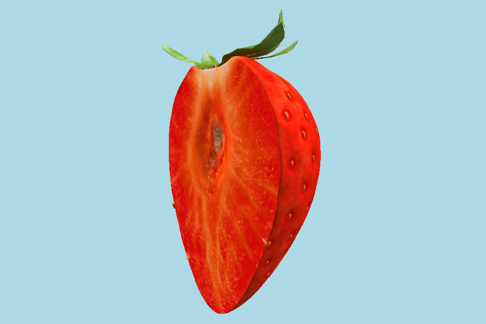 Strawberry Half 3d model