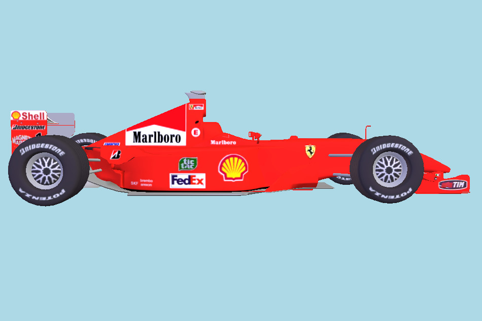 Ferrari F1 Racing Car 3d model