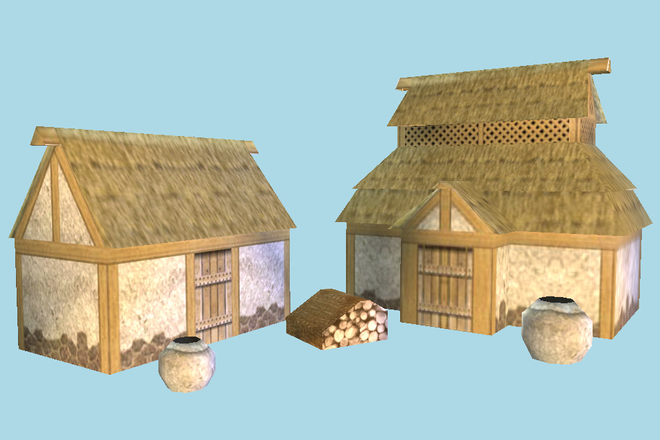 Germanic Village House 3d model