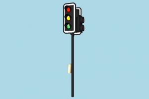 Traffic Light traffic, traffic-light, signal, sign, walk, pedestrian, highway, road, street, object