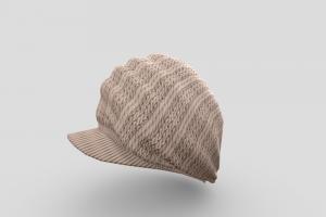 A baggy knit casquette. winter, cap, spring, stylish, headgear, knit, autumn, casket, baggy, overflowing