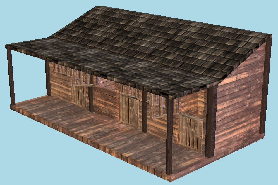 Stable House 3d model