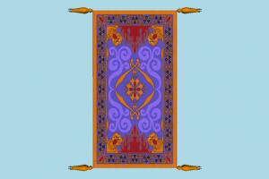 The Magic Carpet carpet, aladdin, aladden, disney, cartoon, toony, flying, rug