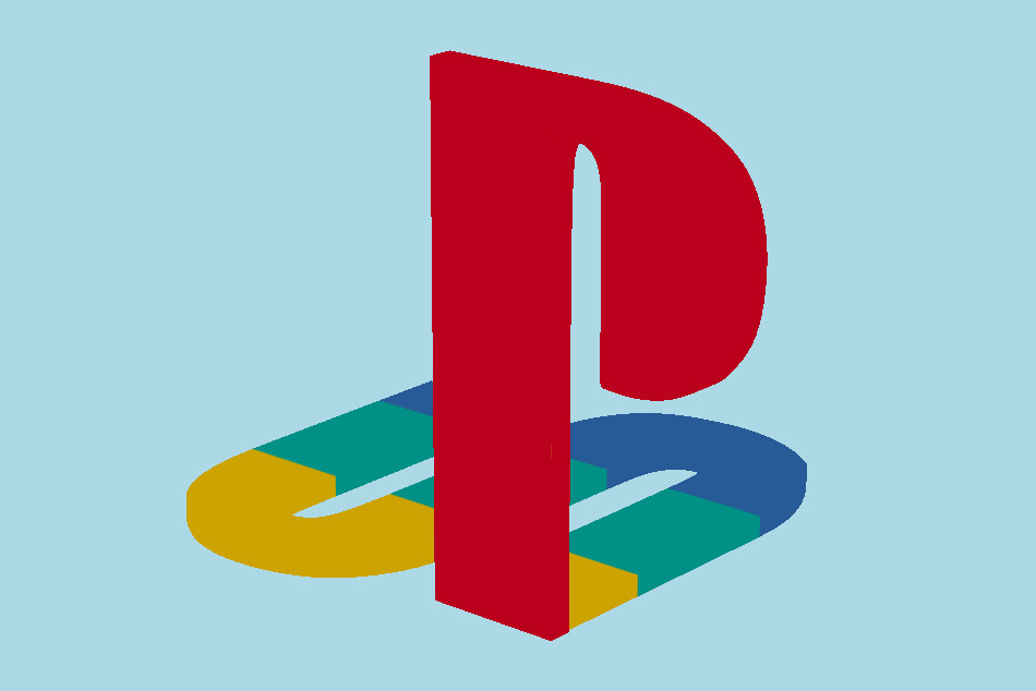PlayStation Logo 3d model
