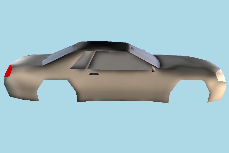 Car Body without wheels 3d model