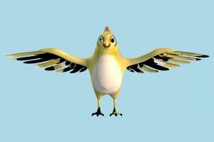 Bird bird, air-creature, cartoon