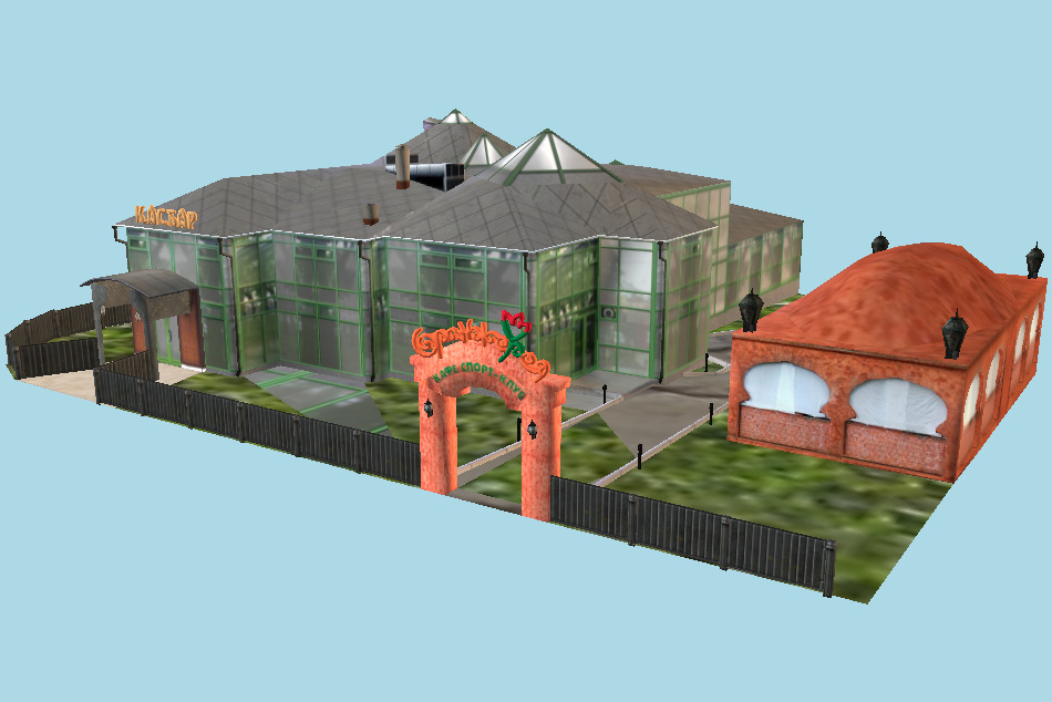 Kafe Oranjereia Buildings and Houses 3d model
