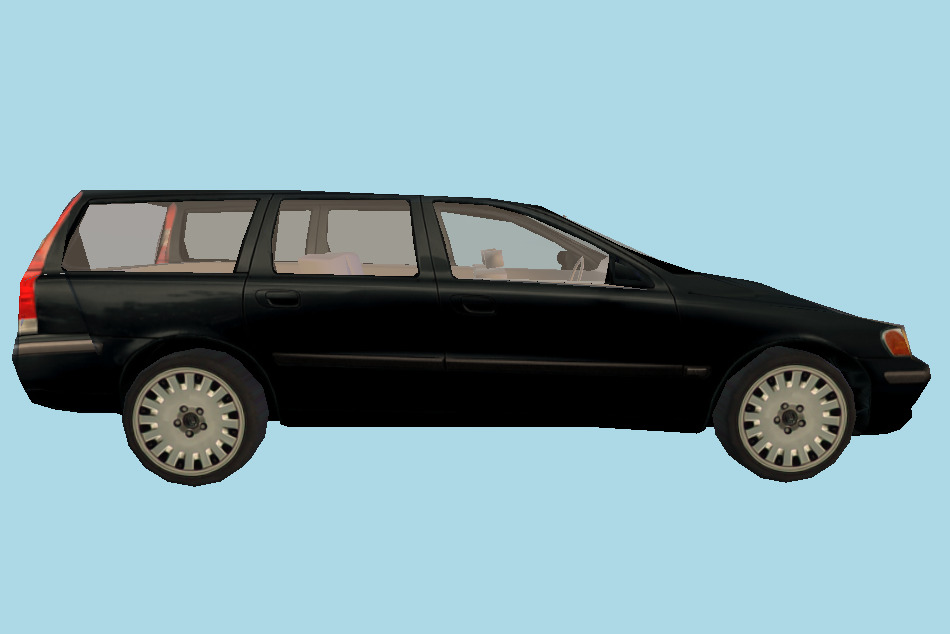 Low Poly Volvo Vehicle car 3d model