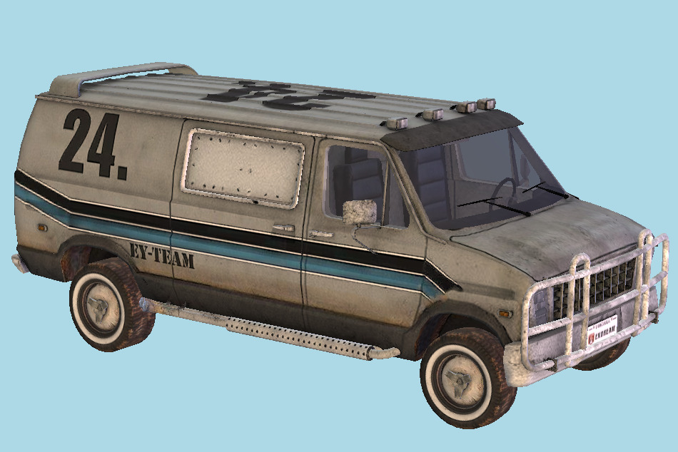 Fireburst - Van Car 3d model