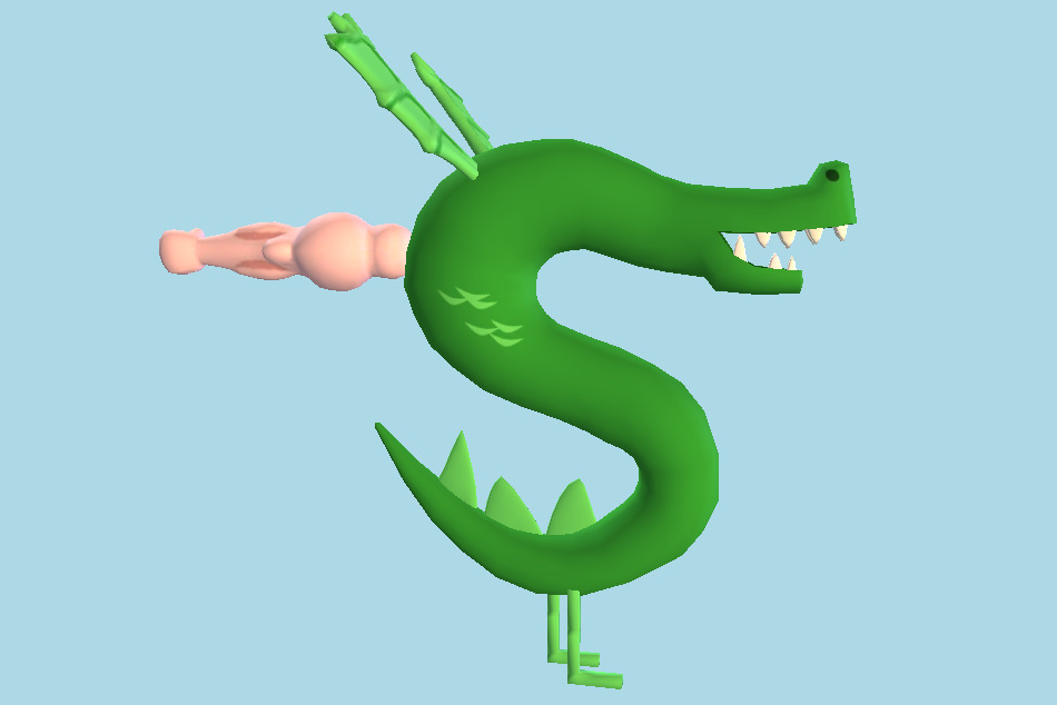 Strong Bad`s Cool Game for Attractive People Trogdor 3d model