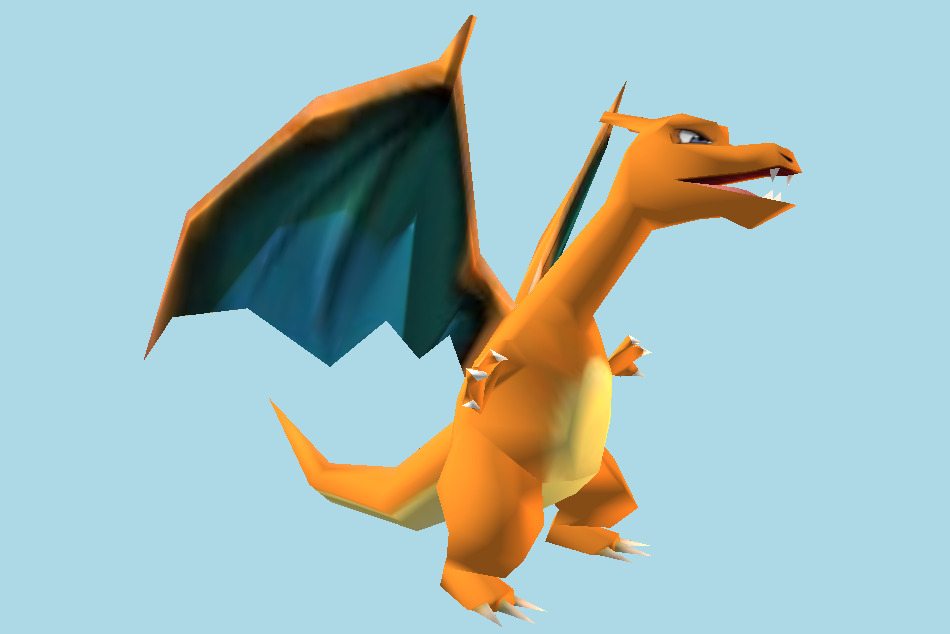 Pokémon Stadium Charizard Dragon 3d model