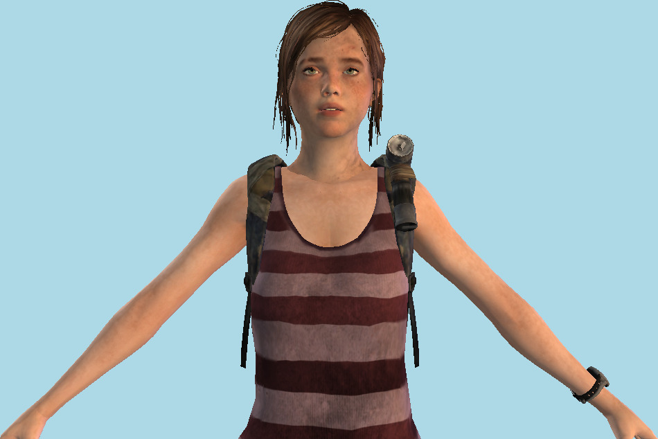 3D models of Last of US Ellie