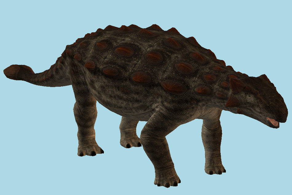 The Isle Agate Ankylosaurus Dinosaur 3d model