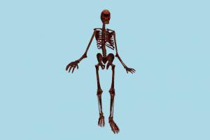 Animated Skeleton mdl, hlmdl, halflife, characters, animated, zombie