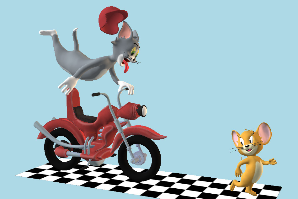 Tom and Jerry 3d model