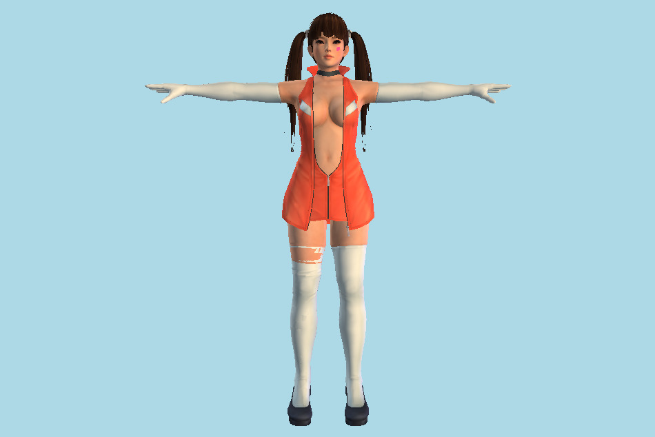 Tsukushi Hentai Girl 3d model