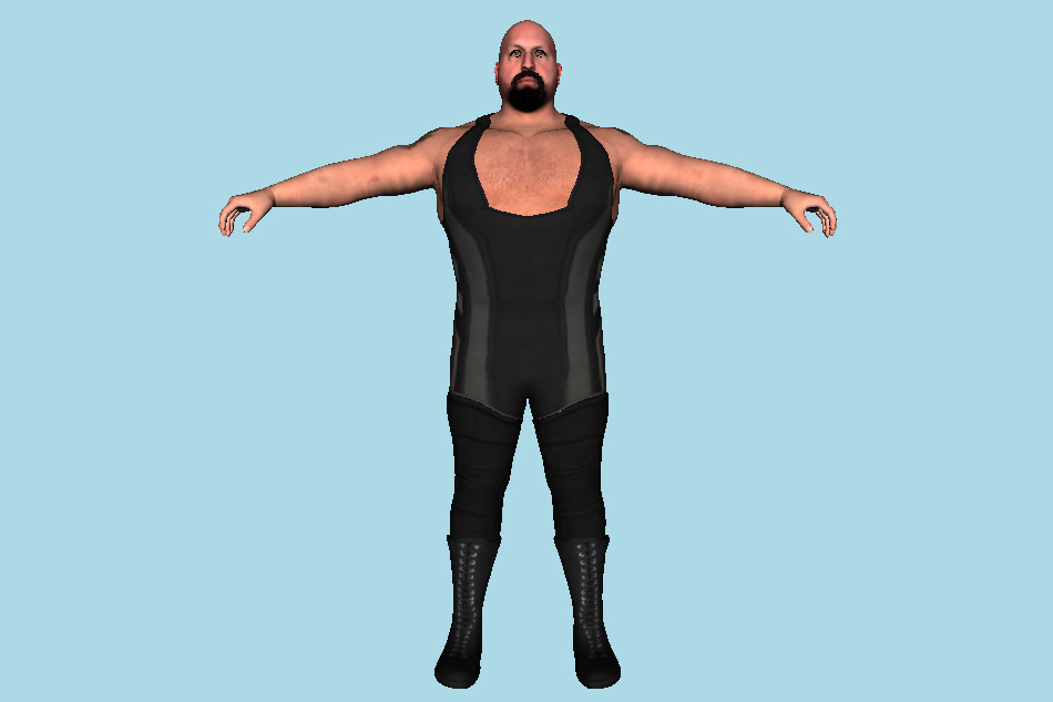 Big Show WWE 2K17 Man Wrestler Superstar 3d model