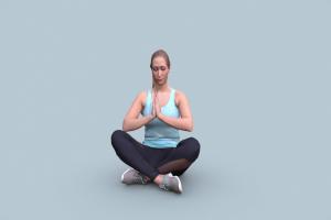 Rocio 10574 body, shoe, scanning, people, sitting, grey, posed, sit, woman, yoga, blonde, rocio, 3dpeople, longhair, sportswear, sportoutfit, girl, 3d, blue, sport, black