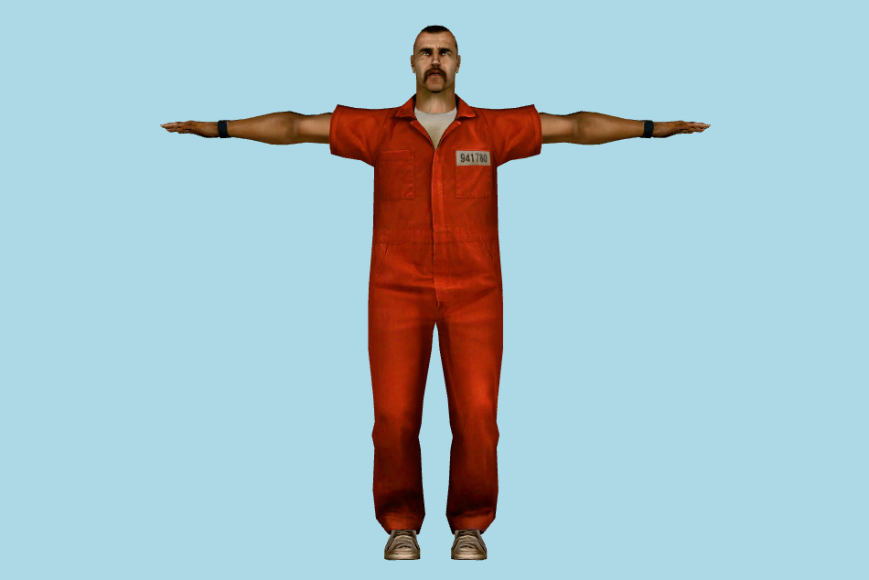 Hostage Man 3d model